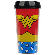 Wonder Woman Uniform 16 oz. Plastic Travel Mug